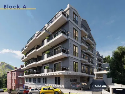 Budva'da yeni inşa edilmiş altyapılı daireler